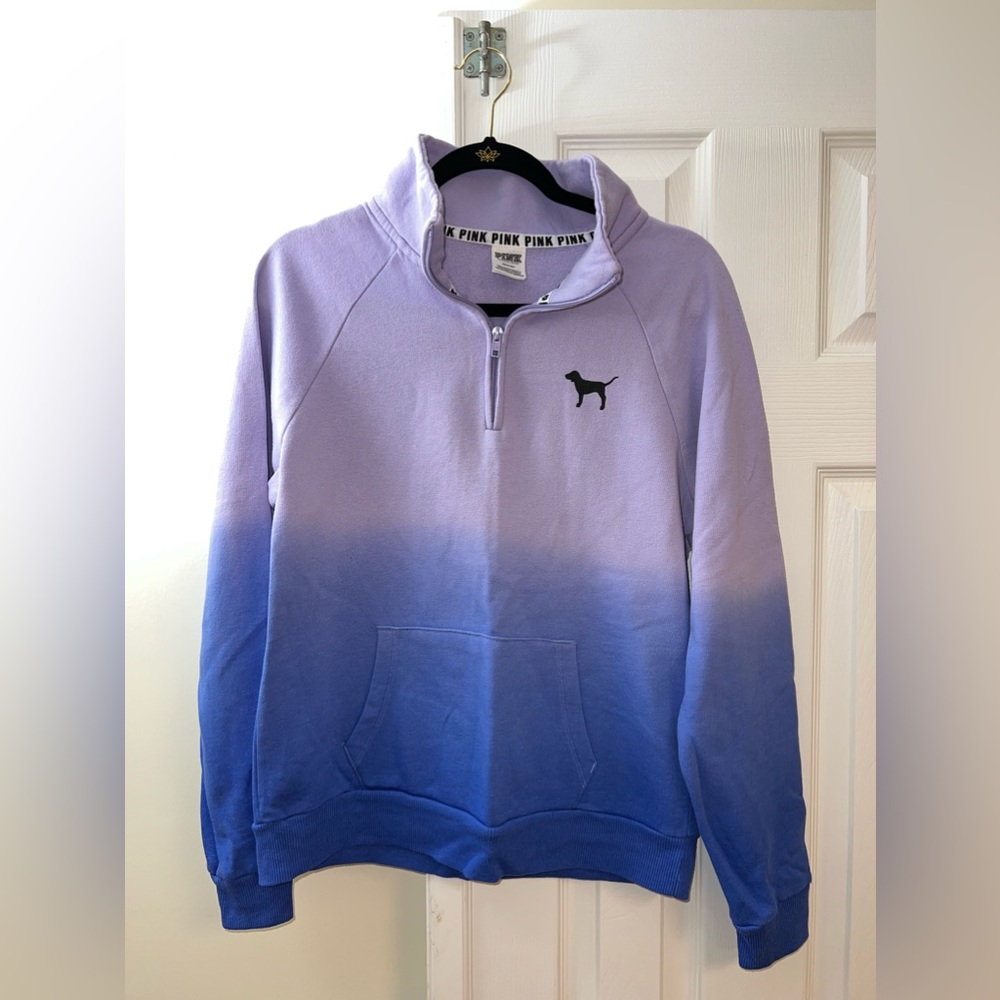 PINK half zip sweatshirt